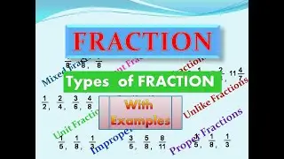 fraction - introduction - types of fractions for class 5