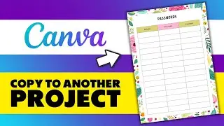 How to Copy a Page in Canva to Another Project