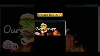Animated Web site buid with HTML CSS JavaScript 