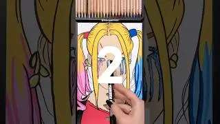 New Drawing Transition Tutorial / Harley Quinn