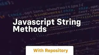 Javascript string methods