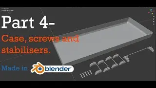 Building a keyboard in Blender- part 4