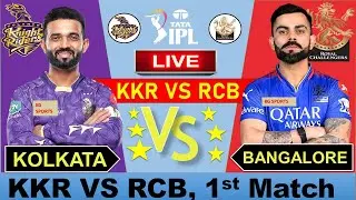 🔴IPL 2025 Live: KKR vs RCB Live Match | IPL Live Score & Commentary| Kolkata vs Bangalore Live Match