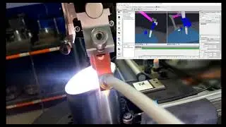 TM Robot выполняет сварку по программе AUTOMAPPPS