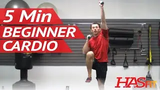 5 Minute Easy Workout - Low Impact Cardio Exercises for Beginners - Low Impact Cardio Workout