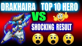 DRAKHAIRA VS TOP 10 HERO🔥SHOCKING RESULT🔥CASTLE CLASH