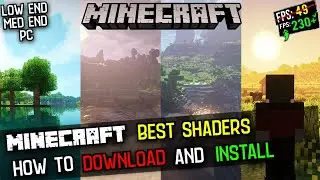 ➢How To Download & Install Shaders in Minecraft | Best Minecraft Shaders for Low\Mid PC