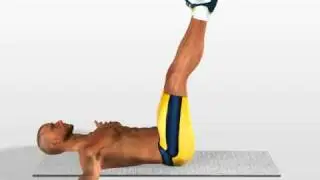 Abs Exercises: Leg Up Touch Crunch Exercise