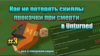 Как сохранить скиллы после смерти в Unturned?