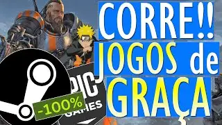 CORRAM! NOVOS JOGO de GRAÇA PARA RESGATE PERMANENTE na STEAM e EPIC GAMES e JOGO GRÁTIS da UBISOFT!