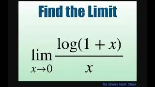 Find the limit as approaches 0 (log(1+x)/x)