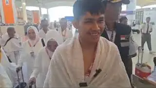 Momen Pemain Timnas Indonesia Witan Sulaiman Bersama Istri Naik Haji 2024