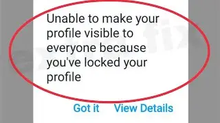 Imo Fix Unable To make your profile visible to everyone because you've locked your profile Problem