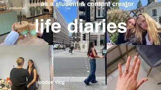 PRODUCTIVE days in my life☁️ LONDON VLOG, school life, new nails & friends