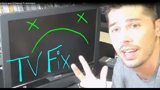 Easy Common LCD TV repair service video, no power