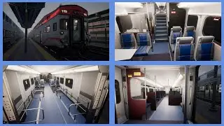 Train Sim World 2 - Peninsula Corridor - Caltrain Bombardier cars - Interior Tour