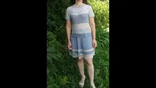 Летний костюм крючком. Юбка (продолжение)