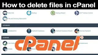 How to delete file or folder in cPanel?