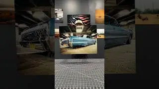 Chevy Impala Lowrider Metal Art