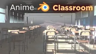 How to Make an Anime Classroom in Blender #3 - Anime chairs and metal
