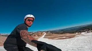 snowboarding late July at Mammoth Mountain CA 2023