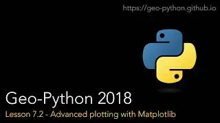 Geo-Python Lesson 7.2 - Advanced plotting with Matplotlib
