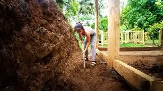 Build Road From Gate To The House, Free Building Farm Life | New Free Bushcraft