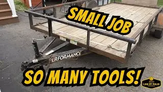 Stick and MIG Welding Repair Expanded Metal Trailer Tailgate