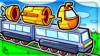 Using RAILROADS to Build a SUBMARINE in Train Valley Worlds