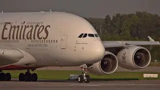 The Large Israeli and Huge Arabic: Boeing 777 El Al and Airbus A380 Emirates. Domodedovo 🇷🇺 09.2023