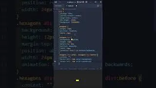 Hexagons Loader Animation | HTML | CSS | #shorts