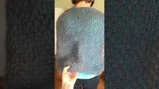 Вяжу джемпер сетка #crochet #knitting
