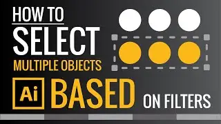 How to Select Multiple Objects at the same time in Illustrator | Zeedign Tutorials