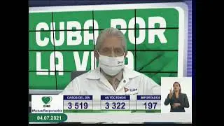 Conferencia de Prensa: Cuba frente a la COVID-19 (4 de julio de 2021)