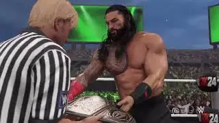 Cody RhonesVS Roman Reigns Championship match extreme roast wrestlemania 40 WWE 2k 24