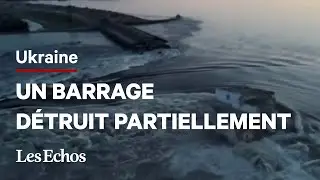Ukraine : un barrage partiellement détruit, 16.000 personnes en « zone critique »