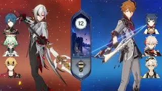 Новая бездна 4.6 | Арлекино с белой кистью в команде четверок | f2p Genshin Impact