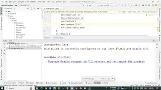 fix Unsupported Java | fix Your build is currently configured to use Java 17.0.6 and Gradle 6.5.