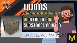 Udims in Blender to Substance Painter and Back Again