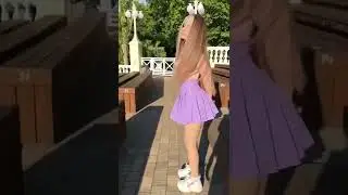 Beautiful summer outfit in skirt🌞❤️ #shorts ##legs