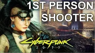 Cyberpunk 2077 First & Third Person Shooter, Moon Setting!