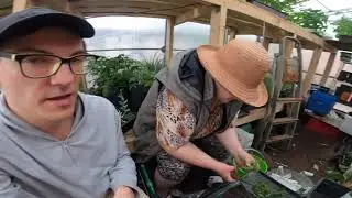 жизнь в деревне / семейные посиделки / семья в деревне / занимаемся цветами