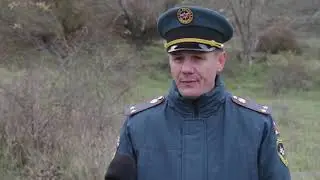 В селе Камышлы Нахимовского района г. Севастополя пиротехники МЧС обезвредили боеприпасы времен ВОВ