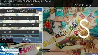 osu! | P*Light - FUNKY SUMMER BEACH [K.Penguin's Extra] FC 254pp (priti)