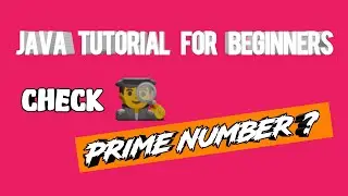 What is the easiest way to find a prime number? Java Tutorial For Beginners