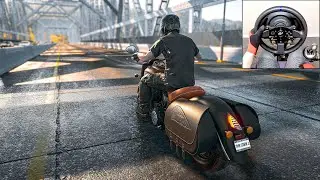 🏍️ The Crew 2 - Dallas to South Padre Island - Indian Chief Dark Horse | Thrustmaster T300 gameplay