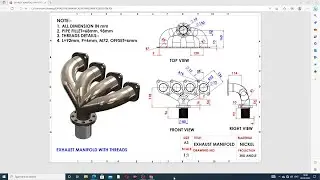 SOLIDWORKS PRACTICE FOR BEGINNER STUDENTS LECTURE-31, EXHAUST MANIFOLD