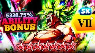(Dragon Ball Legends) 5x ZENKAI BUFFED 14 STAR LF BROLY ON THE HIGHEST ABILITY BONUS TEAM EVER!