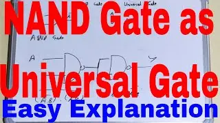 NAND Gate as Universal Gate|Why NAND Gate is called Universal Gate|NAND Gate Universal Gate Proof