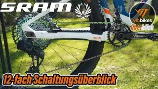 12-fach Sram MTB Eagle Schaltungen im Überblick - SX, NX, GX, XX1 und XO1 vit:bikesTV